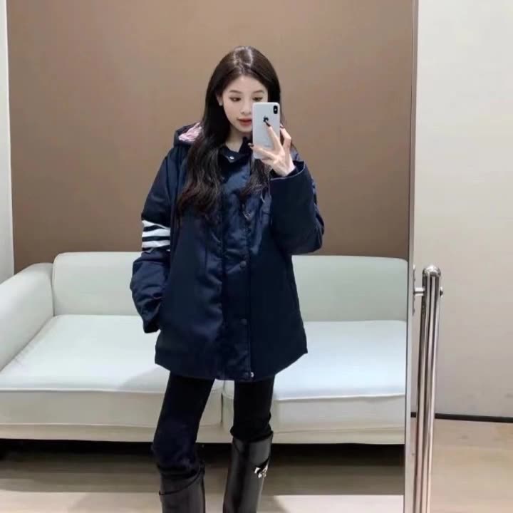 Thom Browne Unisex hooded down jacket