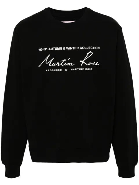 Martine Rose logo-print cotton sweatshirt