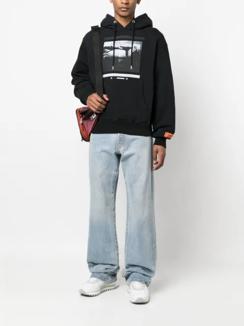 Heron Preston heron graphic-print hoodie