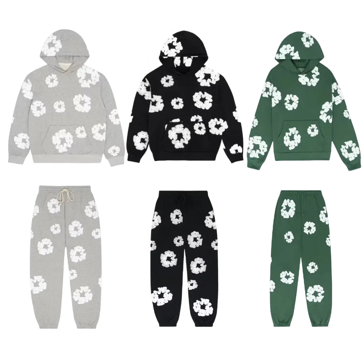Combo Sale for Denim Tears The Cotton Wreath Sweatshirt and Sweatpants