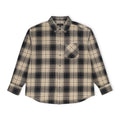 Brown/Rice Overdye Plaid Western Shirt