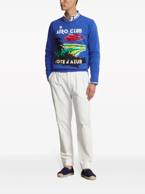 Polo Ralph Lauren intarsia-knit cotton jumper