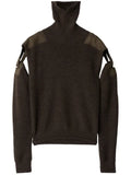 Burberry detachable-sleeve wool jumper