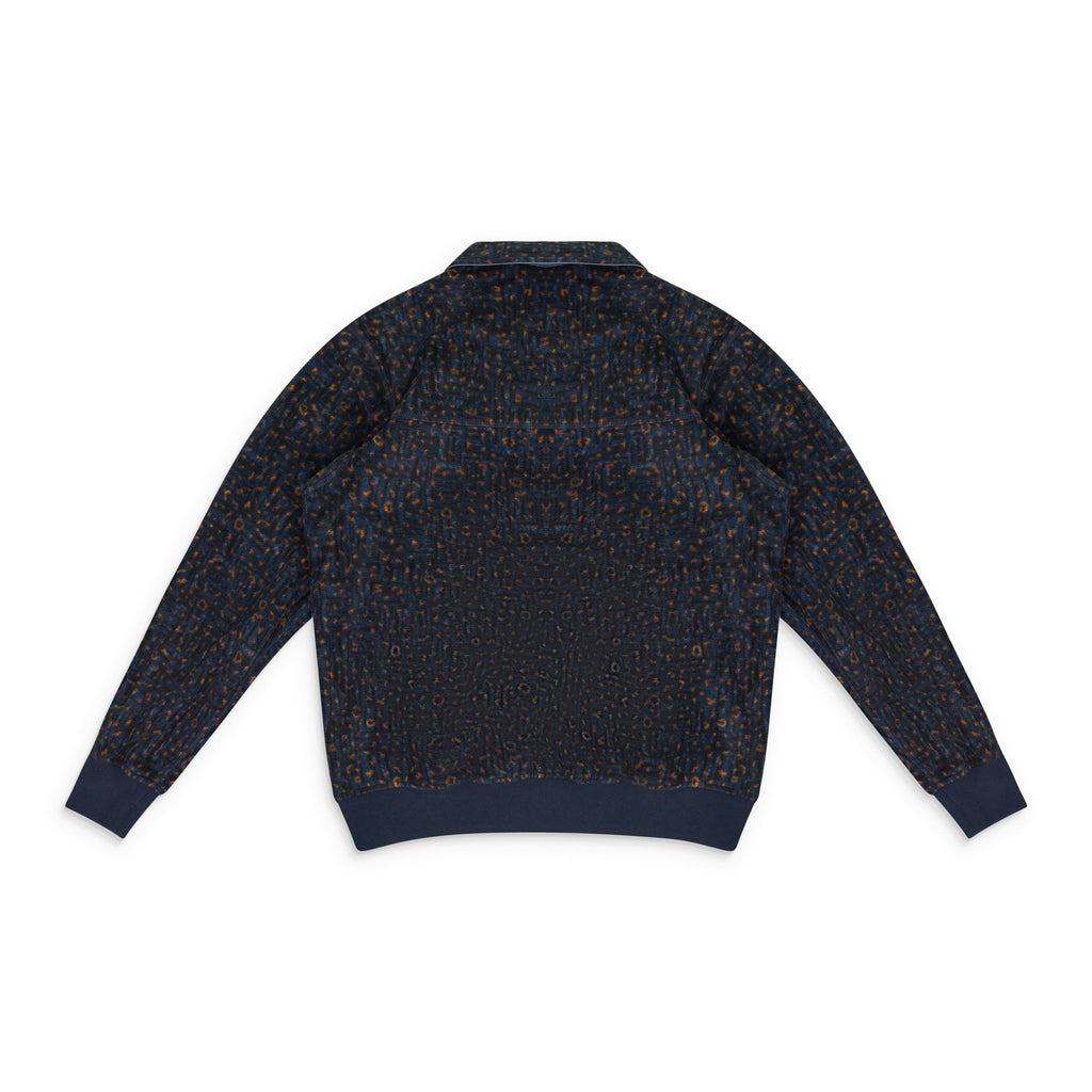 BLACK NEW BALANCE FLEECE POPOVER WORK JACKET