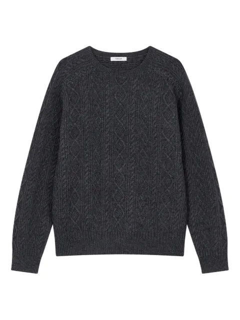 TOMBOY cable knit round neck sweater