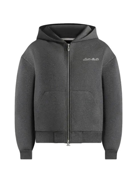 Manière De Voir JS002 unisex Signature relaxed fit zip hoodie