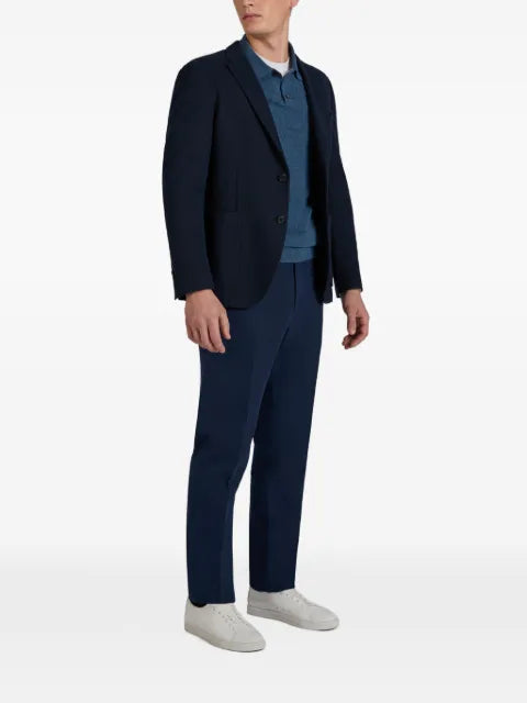 Incotex rib-knit blazer