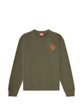 Diesel sweatshirt with embroidery and flock print