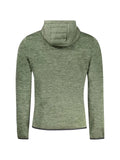 NORWAY 1963 quilted-panel marl-effect hooded jacket