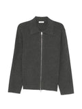 SANDRO zipped viscose knit cardigan