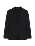 BOSS slim-fit blazer in cotton-blend jersey