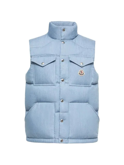 Moncler Ervional denim down vest