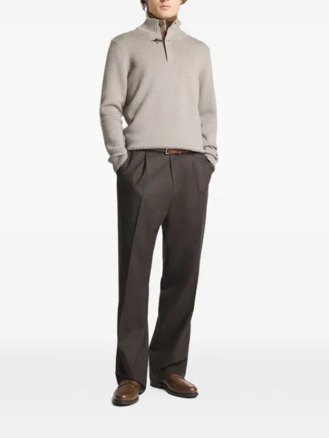 Fay toggle-fastening wool sweater