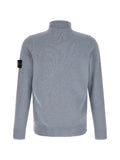 Stone Island 5100005 full rib cotton bouclé hooded zip-up jumper