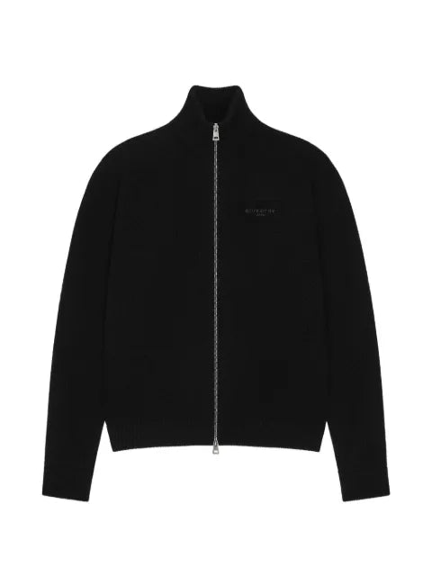 Givenchy couture seam zipped cardigan in wool and cashmere