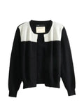Frenckenberger colour-block open-front cardigan