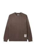 izzue distressed logo-patch sweatshirt