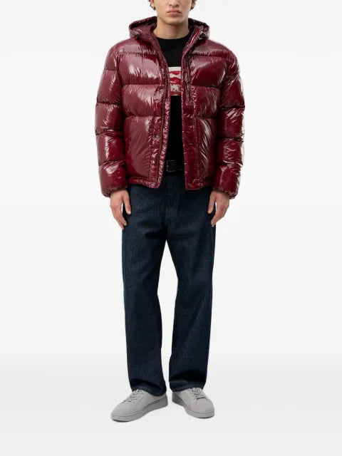 HUGO water-repellent puffer jacket with tonal-logo
