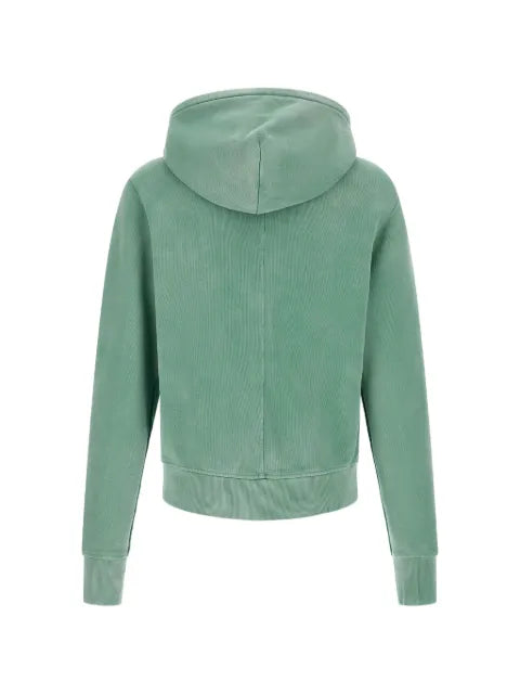 ENTIRE STUDIOS slim garment-dyed zip-up hoodie