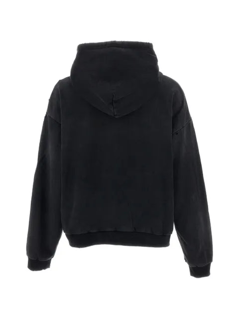 FOUND distressed zip-up hoodie
