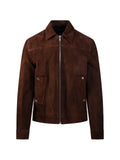 Department 5 suede panelled jacket