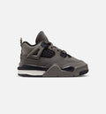 Air Jordan 4 Retro Cave Stone and Black Infant/Toddler Lifestyle Shoe