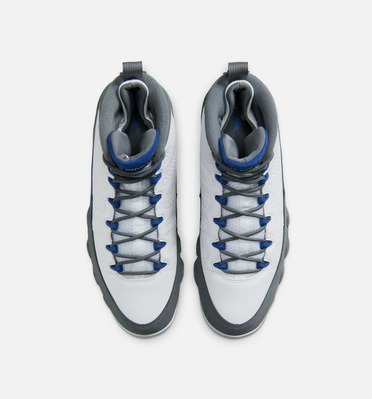 Air Jordan 9 Retro Flint Grey Men's Lifestyle Shoes - White / French Blue / Flint Grey