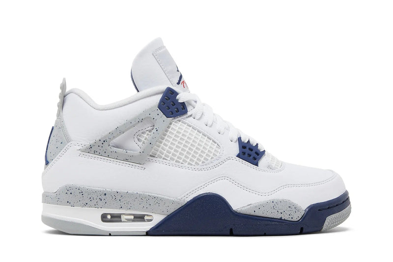 Air Jordan 4 Retro 'Midnight Navy' – Navy, White & Metallic Gold AJ4 Built for the After Dark