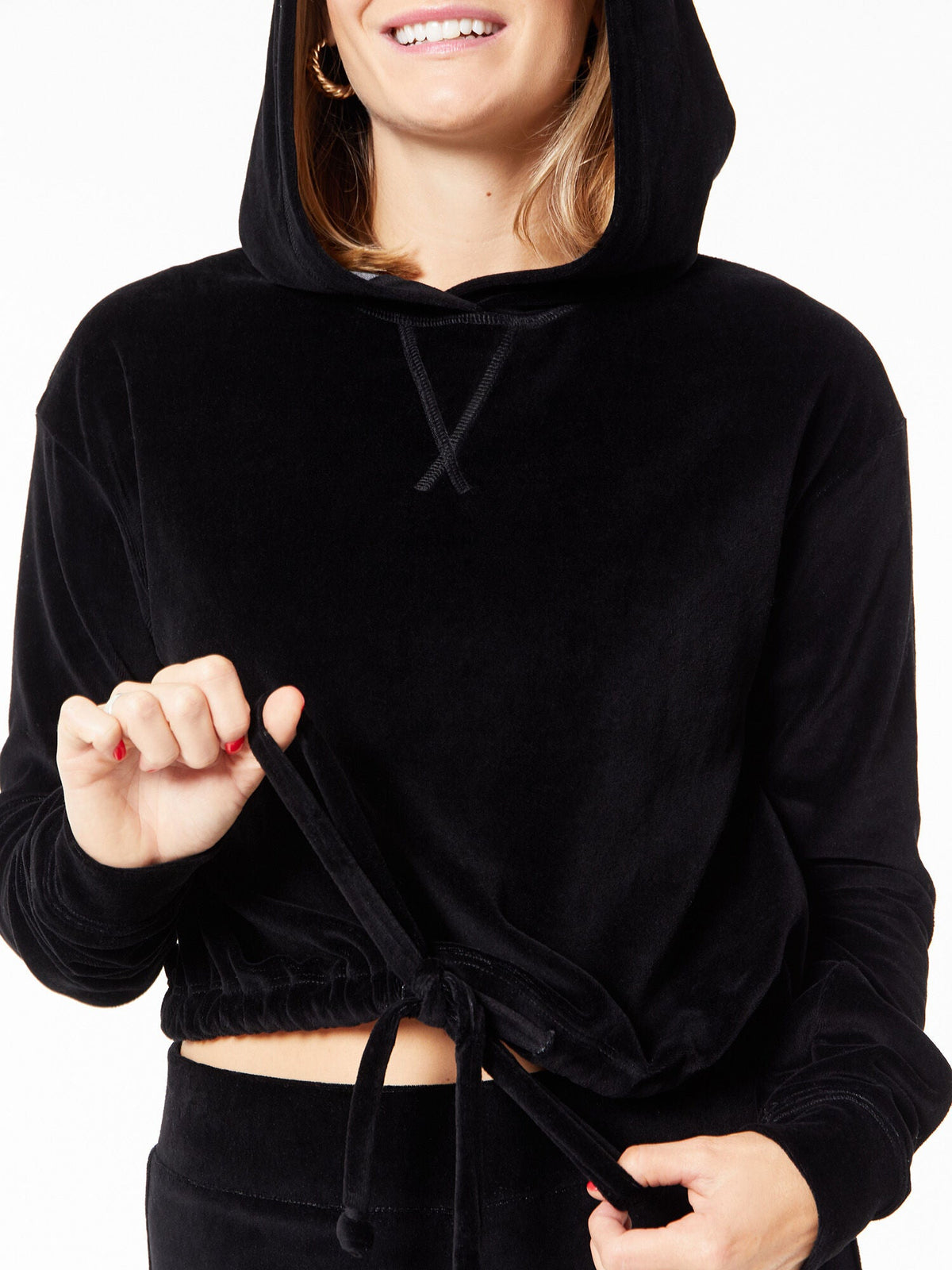 VELOUR TRY-OUT HOODIE BLACK