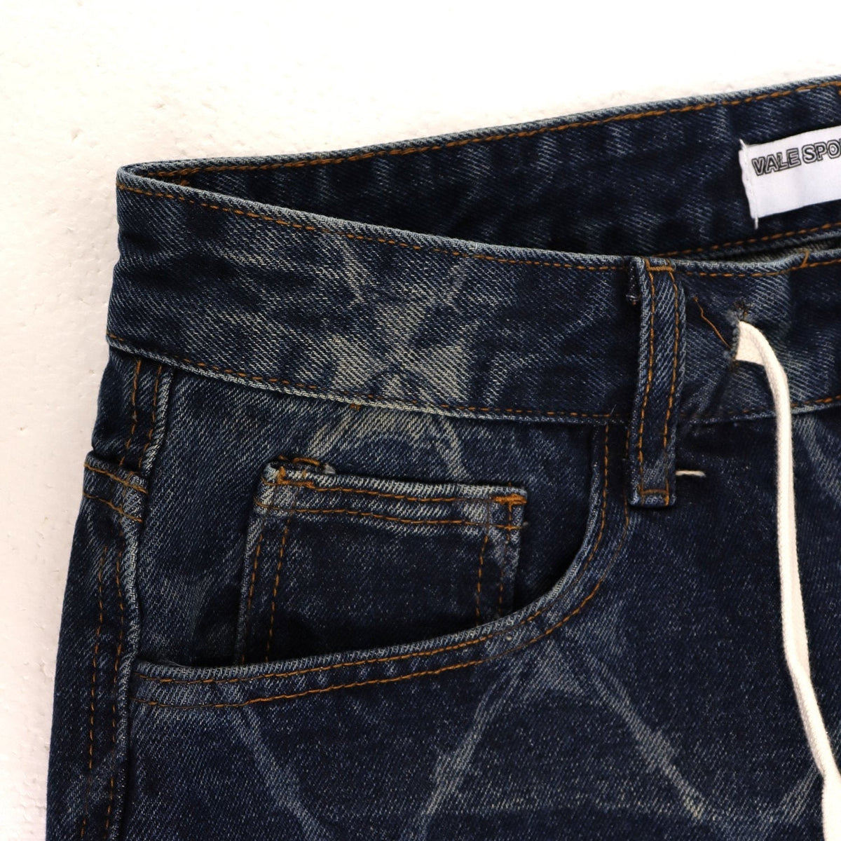 VALLEY Distressed Drawstring Shorts