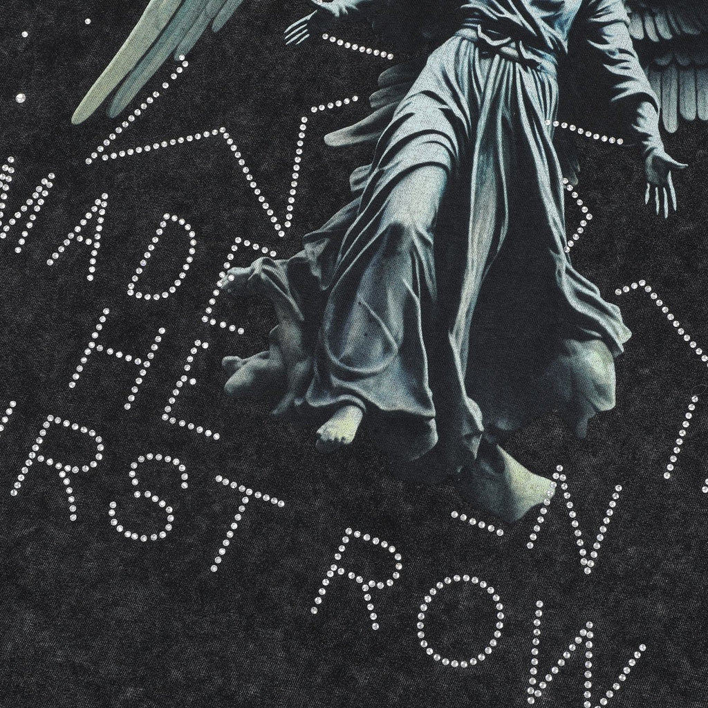 FIRST ROW Made in Heaven Angel Graphic Cropped T-Shirt