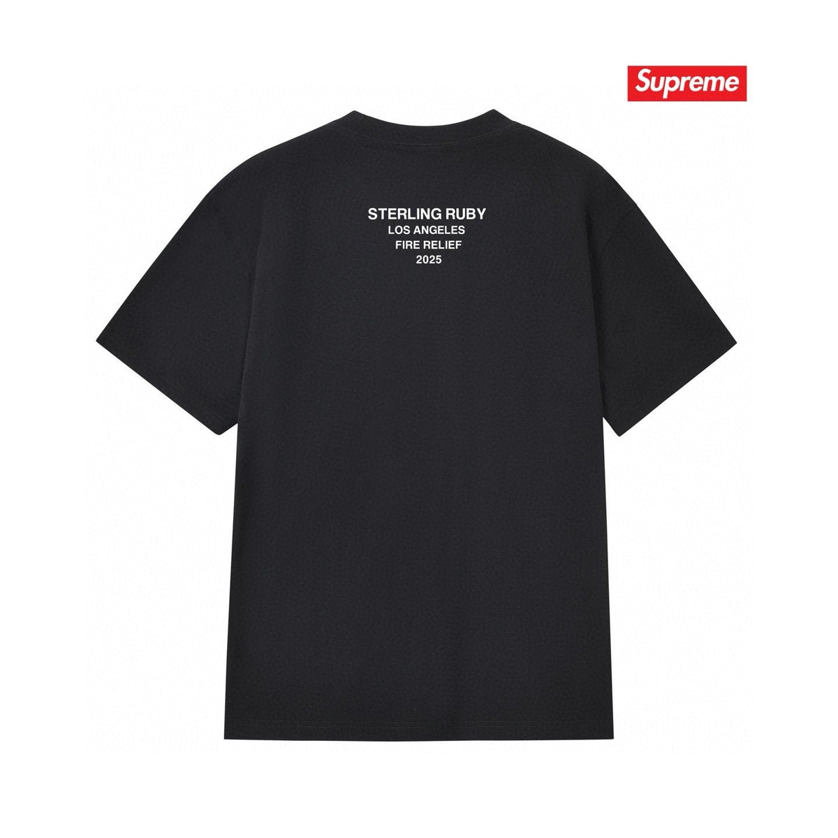 Supreme Los Angeles Wildfire Relief Box Graphic T-Shirt