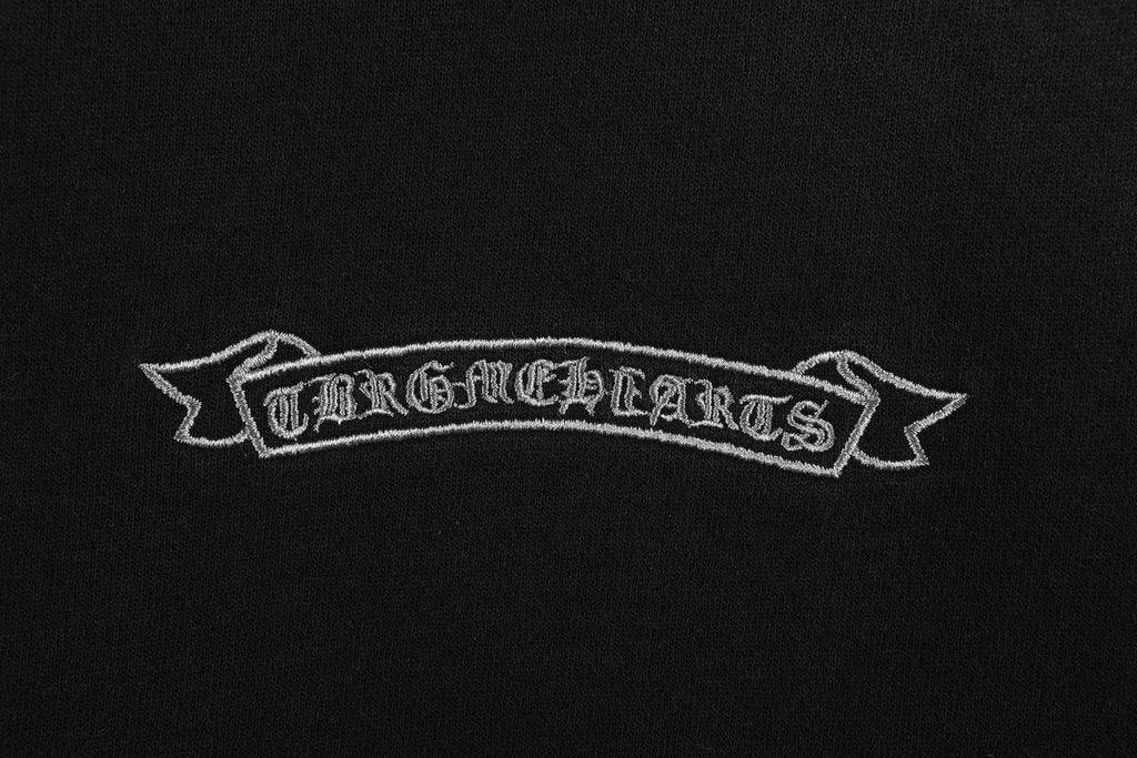 Chrome Hearts Distressed Cross Slogan Graphic Sweatshirt