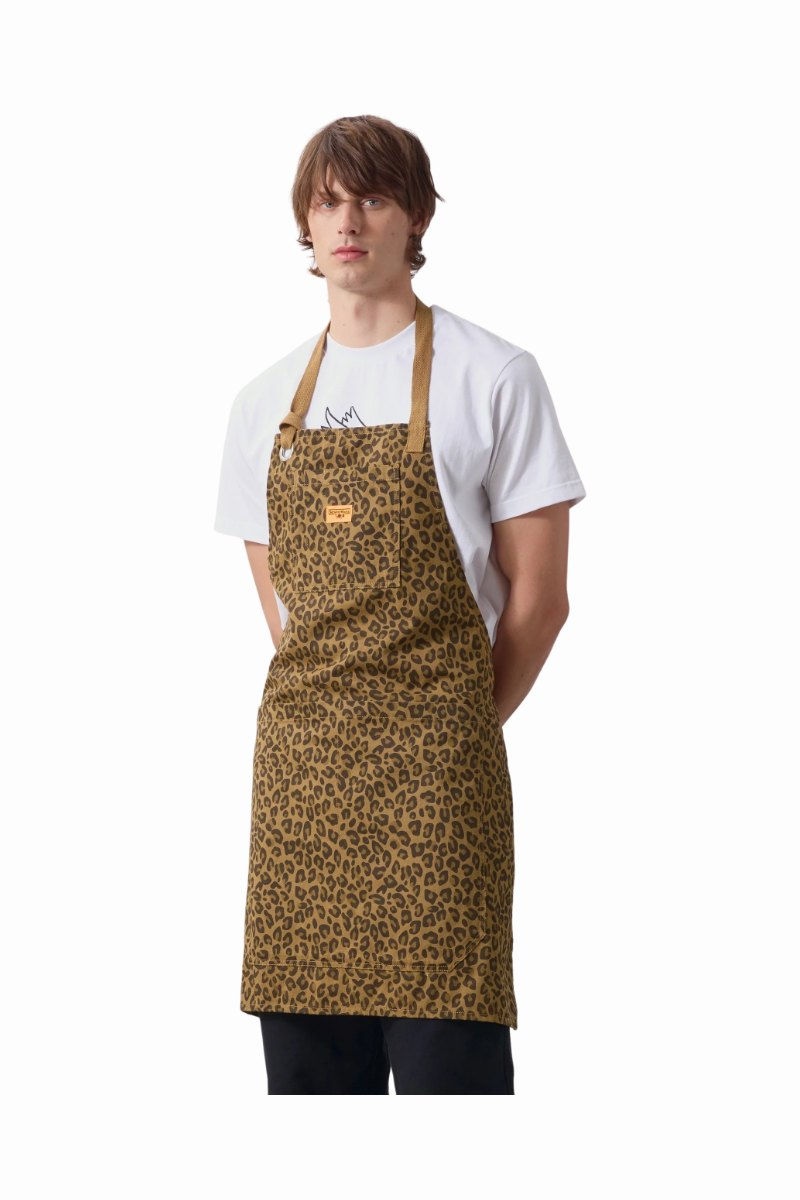 SERVICE WORKS PATTERNED APRON Brown Leopard