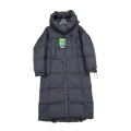 New Balance Hooded Long Puffer Coat – Black
