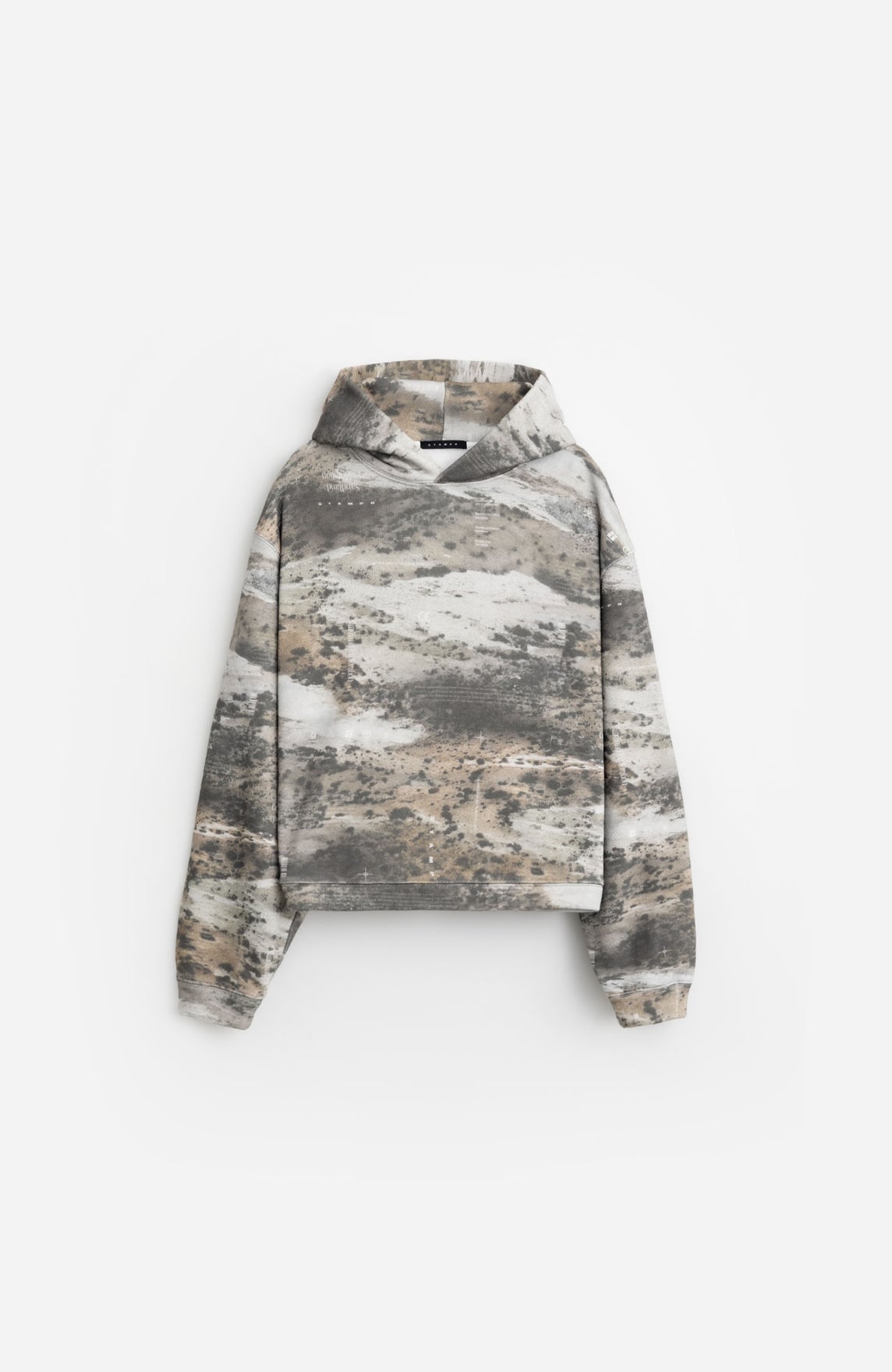 Stampd Sandland Camo Cropped Hoodie 'Sandlands Camo Print'