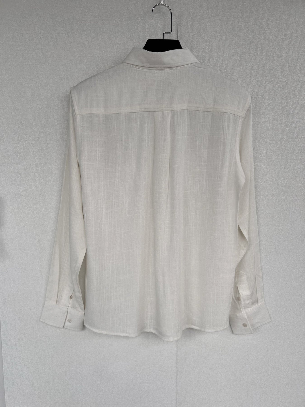 Ralph Lauren Ivory White Linen Long-Sleeve Shirt
