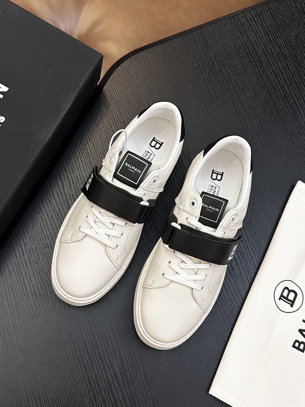 Balmain B-Skate Strap Sneakers