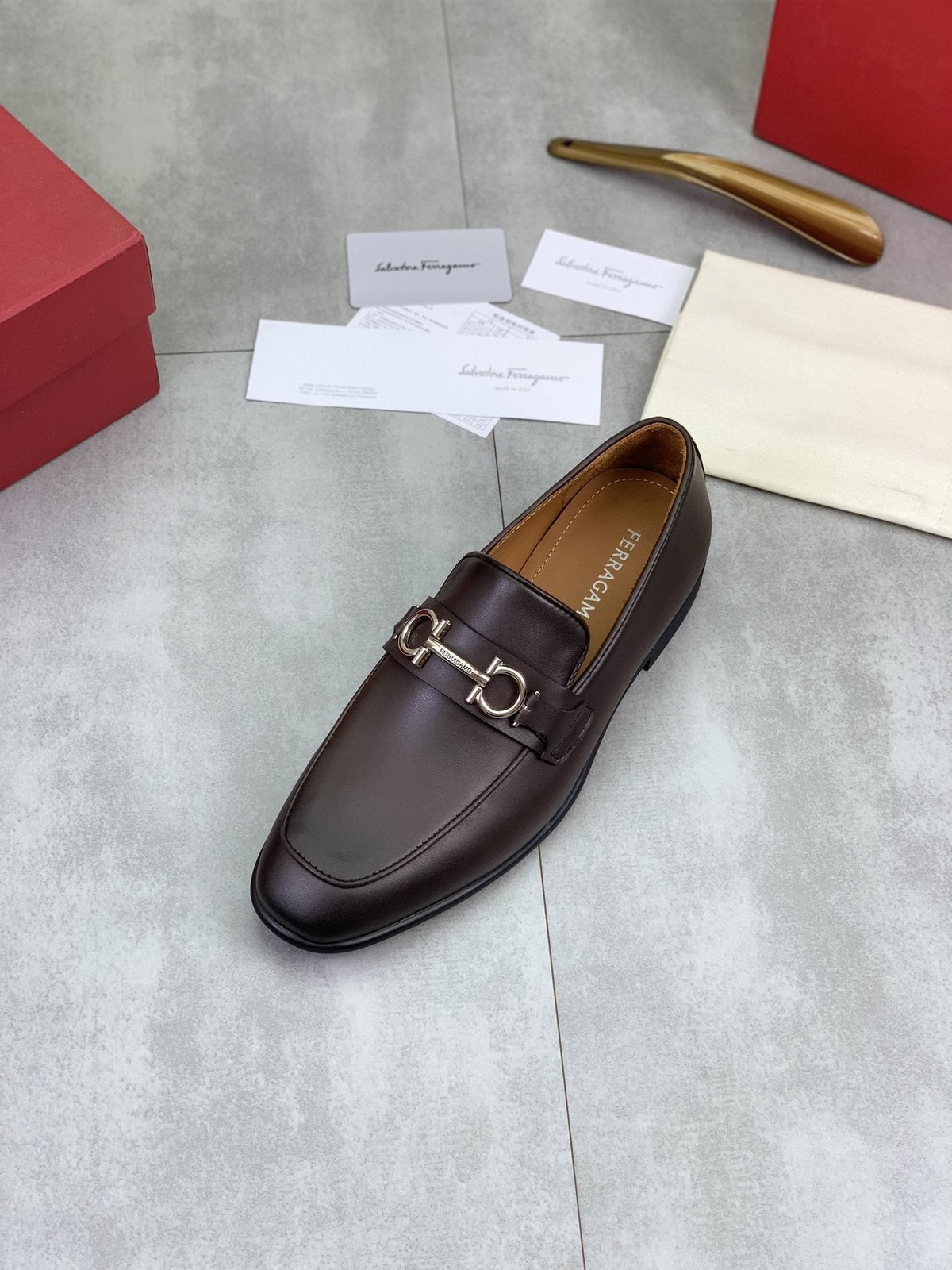 Salvatore Ferragamo Metal Bit Loafers