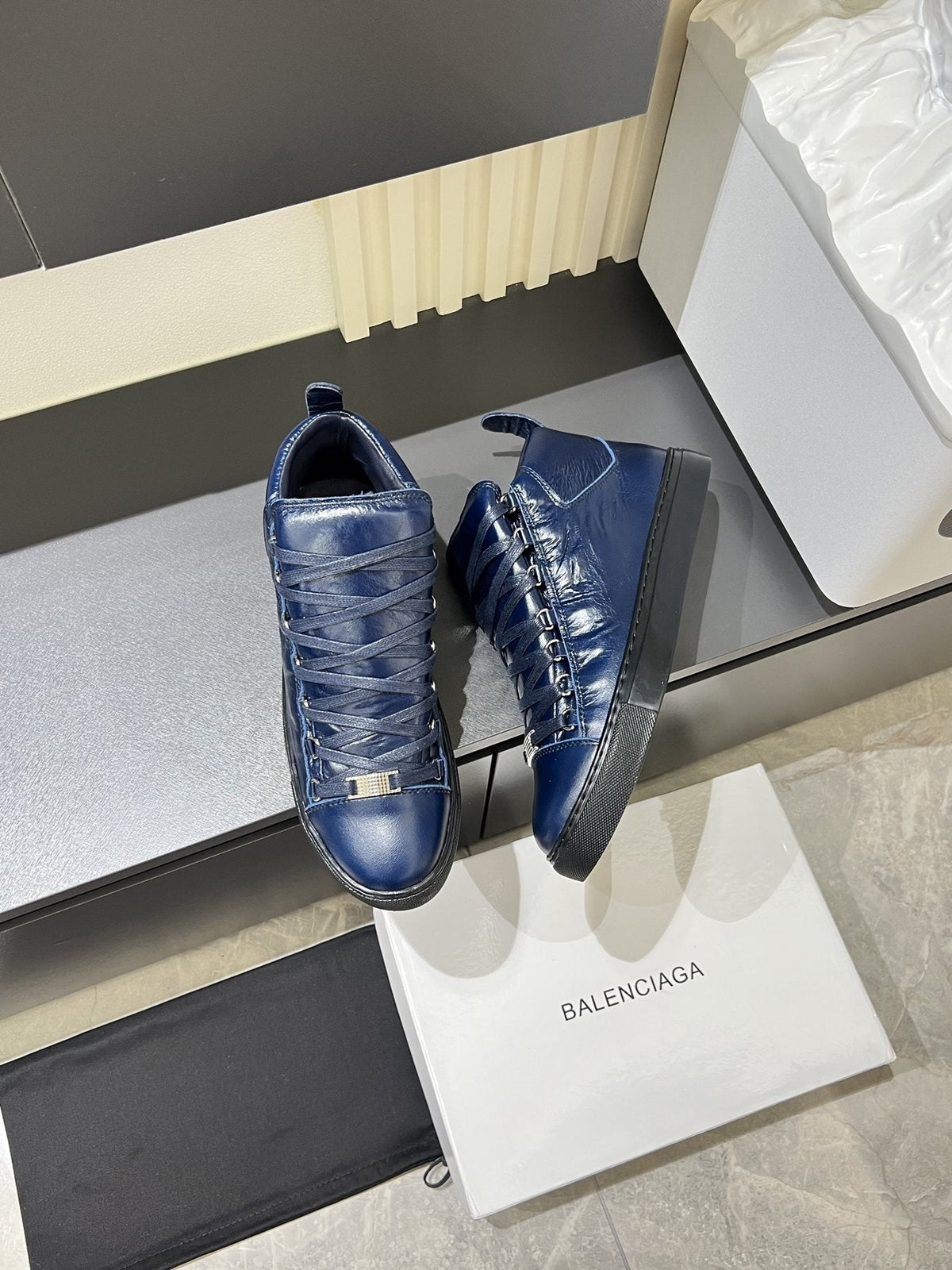Balenciaga Lace-Up High-Top Sneakers