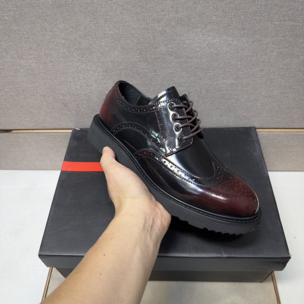 Prada Wingtip Lace-Up Shoes
