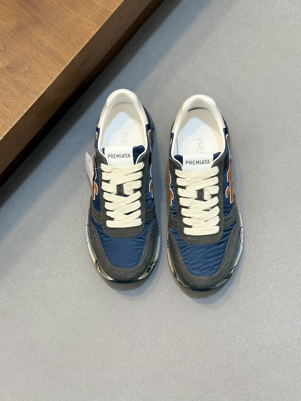 Premiata Men's Paneled Lace-Up Sneakers